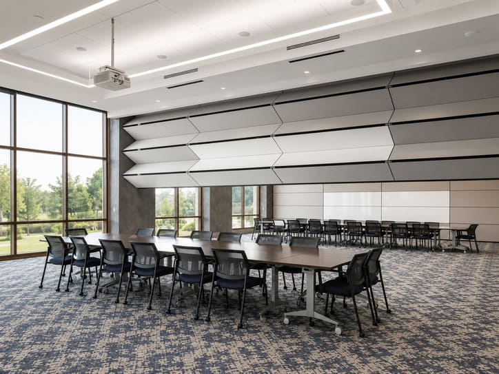 Acoustic Vertical Fold Partition