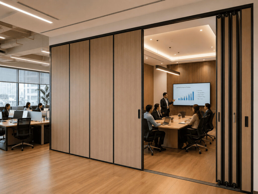 Acoustic Sliding Folding partition